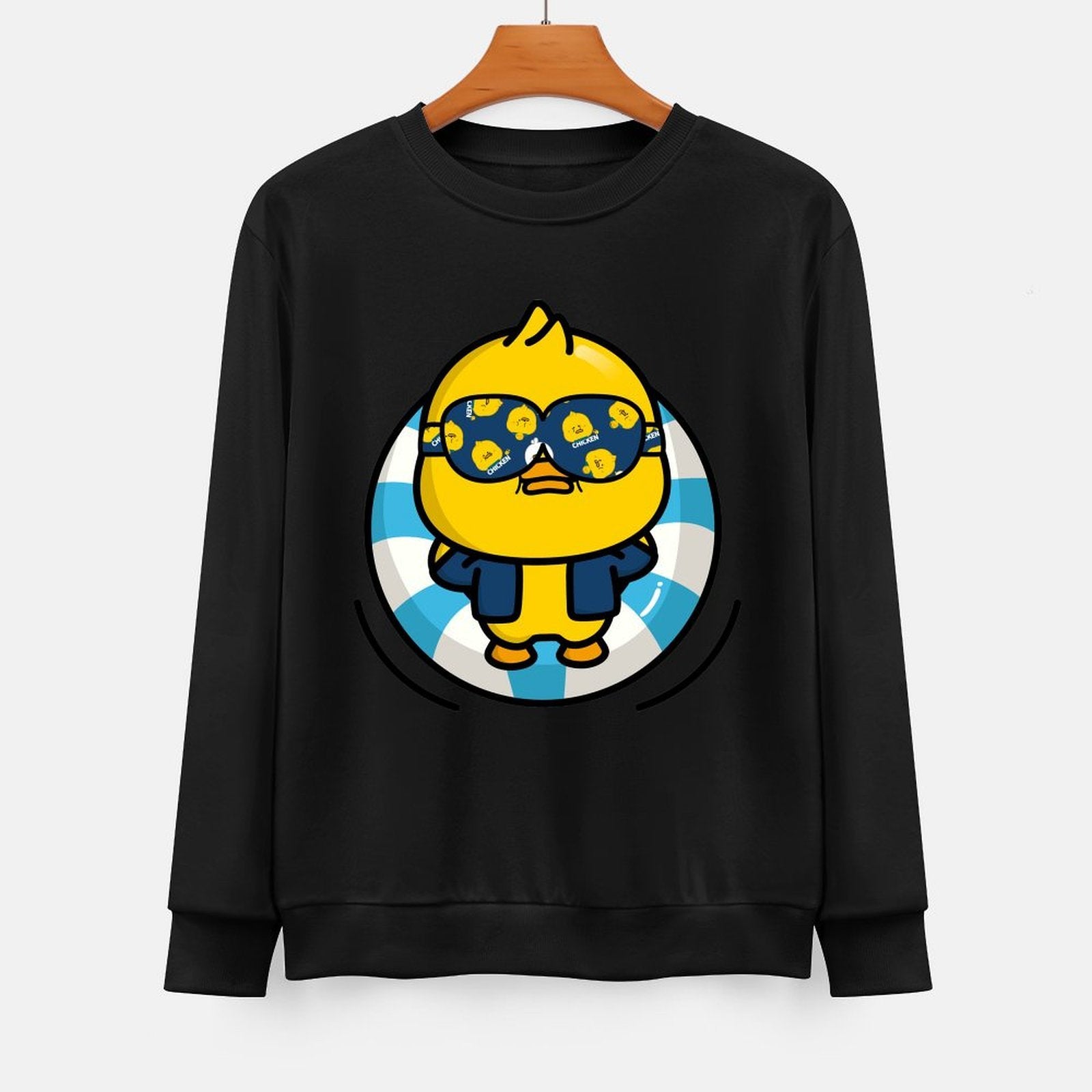 Front Patterned Long Sleeve TopActiveLine ComfortFit